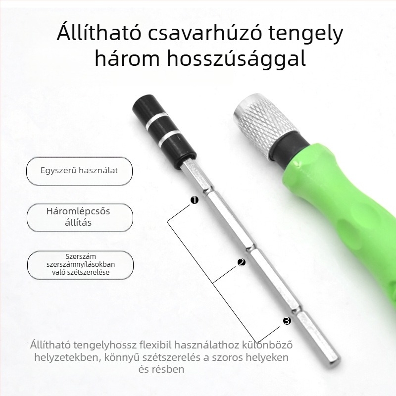32 az 1-ben kézi csavarhúzó készlet mobiltelefonok és számítógépek javítására és szétszerelésére
