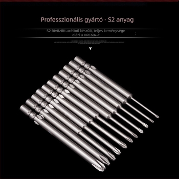 Mágneses Philips PH0-os bit elektromos csavarhúzóhoz, 4 mm-es tengely