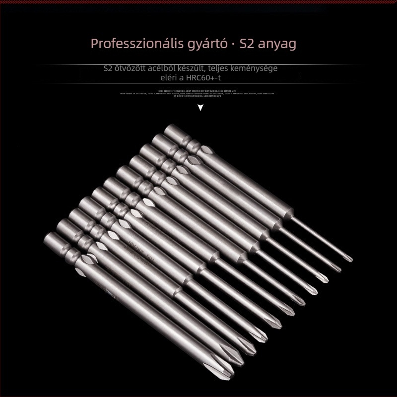 Mágneses Philips PH0-os bit elektromos csavarhúzóhoz, 4 mm-es tengely