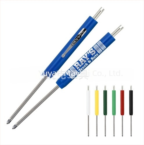 Meric ceruza-szerelő csavarhúzó szénacéllal, ABS markolattal, cserélhető dupla fej, két az egyben