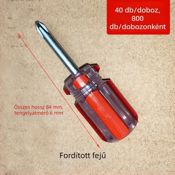 Mini kristály-duál funkciós radish-head csavarhúzó, szigetelt, mágneses, rozsdamentes acél, 100 g