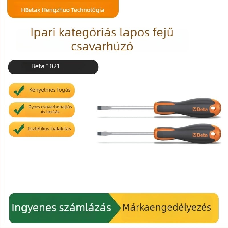 White Tower 1201 laposfejű csavarhúzó, króm-vanádium acél, nem mágneses