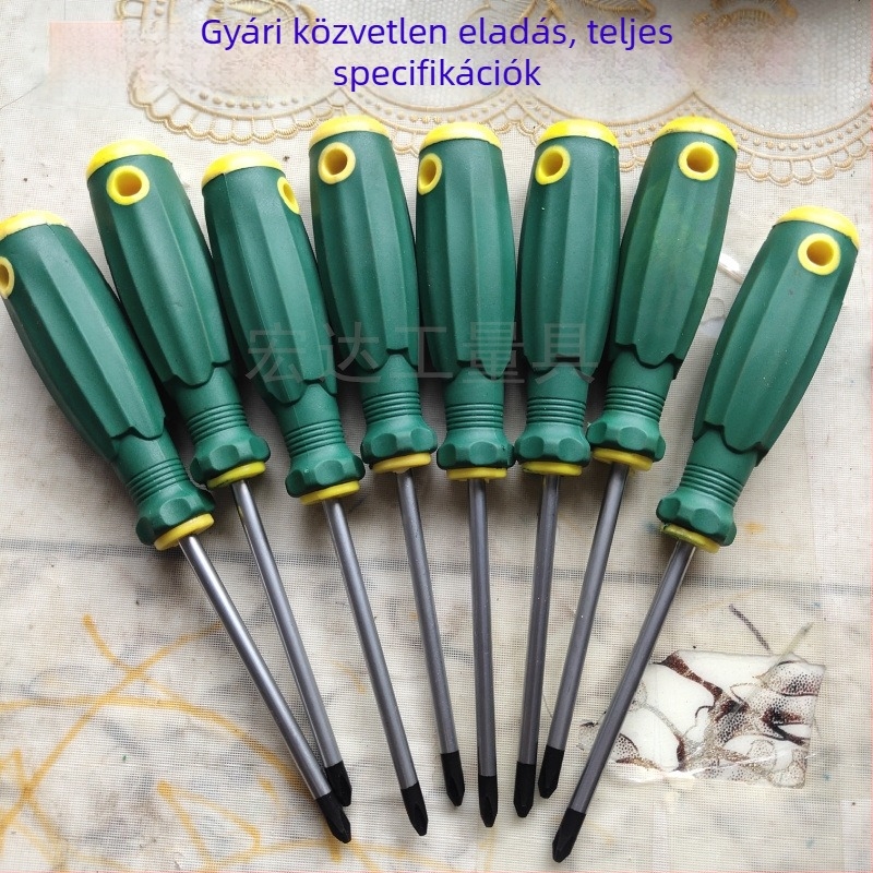 Mágneses csavarhúzó lapos, Phillips és Torx tipussal, króm-vanádium acélból, puha gumírozott markolattal