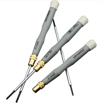 Jingxuan kettős végű precíziós csavarhúzó készlet: keresztes és lapos fej, mágneses, Cr-V acél