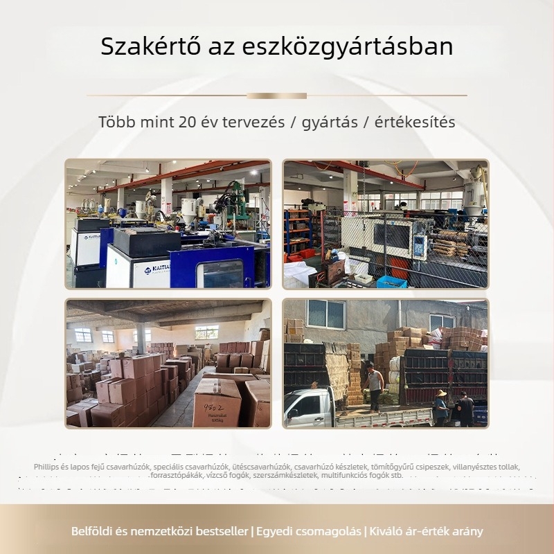 Kettős használatú Phillips- és laposfejű csavarhúzó – mágneses és szigetelt, csúszásmentes TPR+PP markolattal, CR-V acél