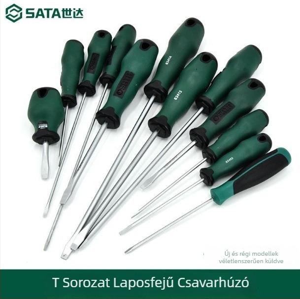 Shida laposfejű csavarhúzó, króm-vanádium acél, mágneses, szigetelés nélküli