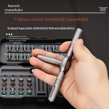 48-in-1 ratchet csavarhúzó készlet, S2 acél, háztartási kulcs- és csavarhúzó készlet