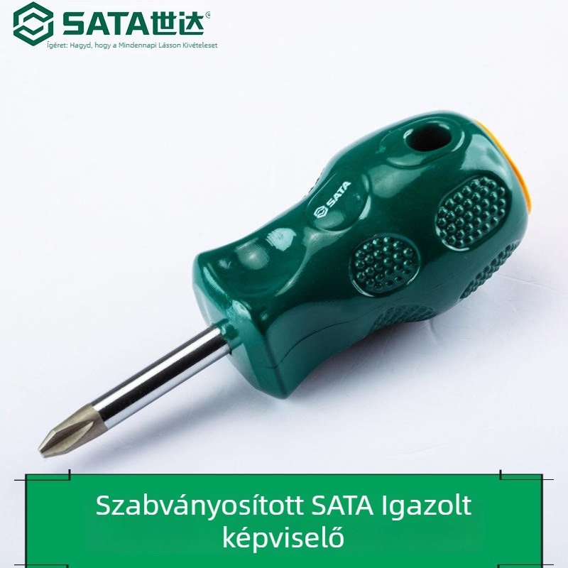 Shida A sorozat keresztes fejű csavarhúzó, S2 acél, mágneses, modell 62302, tömeg 0.028 kg