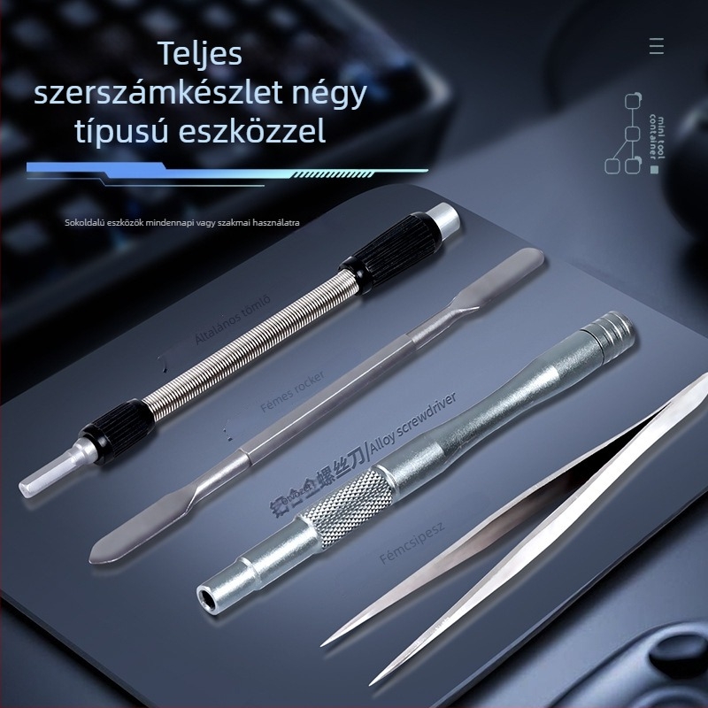 Debo hardware 128-in-1 csavarhúzó készlet otthoni javításhoz, hengeres hordozható kialakítás, professzionális, többfunkciós, S2 szerszámacél