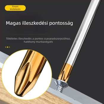 Ipari szintű PH2 csavarhúzó, hosszított nyéllel és erős mágneses kereszttel