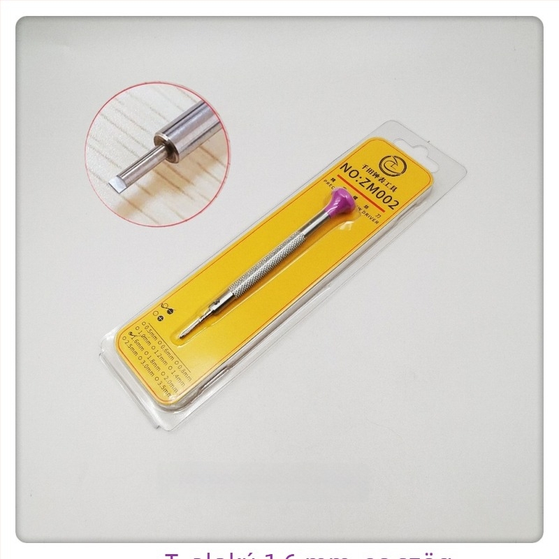 Zilan T-alakú csavarhúzó derékszögű, csúszásmentes, HSS penge és acél nyél