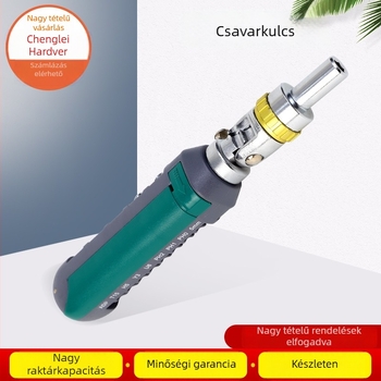 Többcélú ratchet csavarhúzó Phillips és lapos fejű bitekkel, Cr-Mo acélból, Chengte Hardware