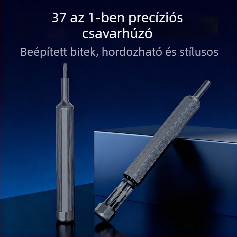 Precíziós csavarhúzó készlet S2 acél mágneses bitfejekkel, hordozható multifunkcionális otthoni javítóeszköz