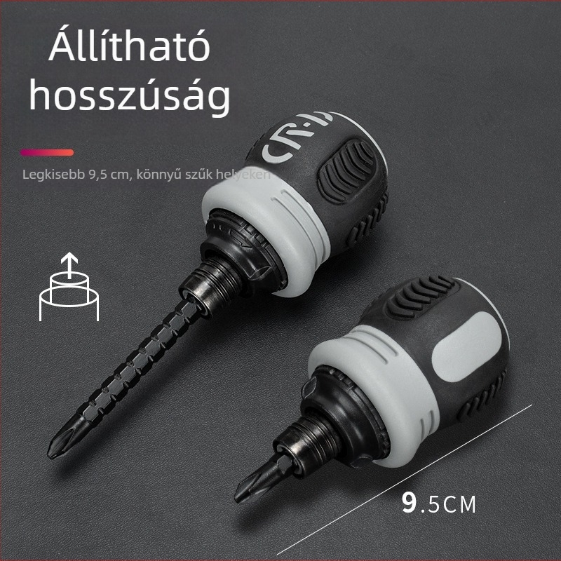 Csavarhúzó készlet ratchet móddal, mágneses, szigetelt, CR-V króm-vanádium acél, 200 g