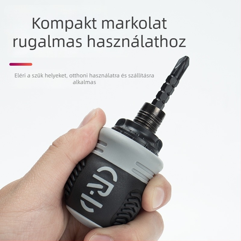 Csavarhúzó készlet ratchet móddal, mágneses, szigetelt, CR-V króm-vanádium acél, 200 g