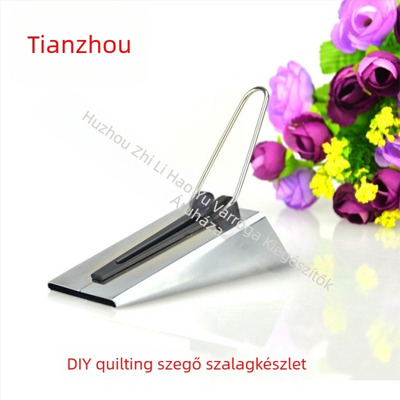 Varrógép kiegészítők – patchwork eszközök készlet: tape maker, edger, curler, rolling edge tool, puller; DIY márka, 100 db, 90 g
