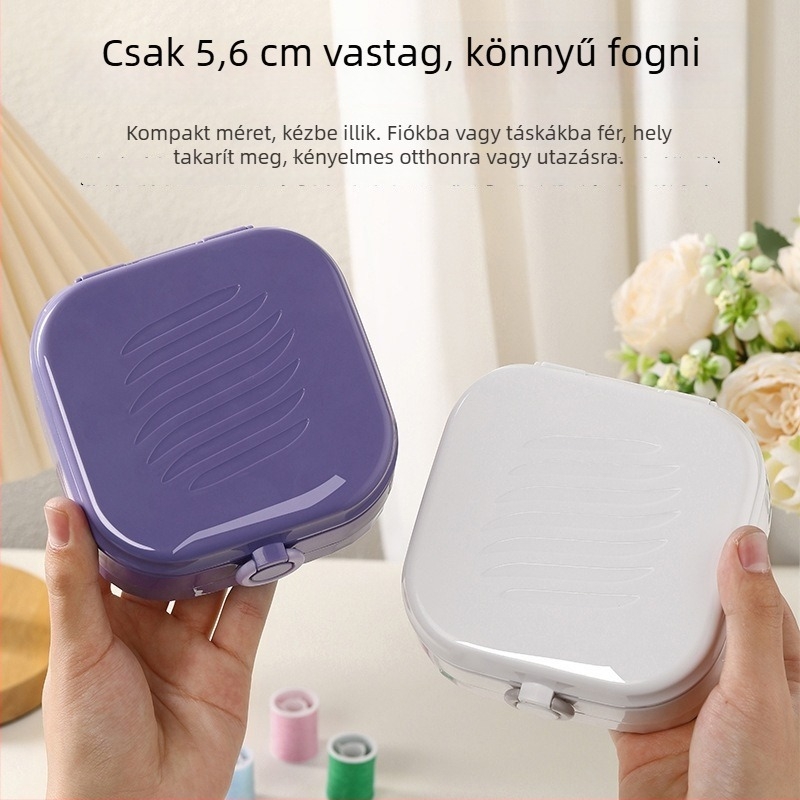 Hordozható varrókészlet, zseb-stílus, ABS anyag, 100 darabos készlet, 280 g, testreszabható