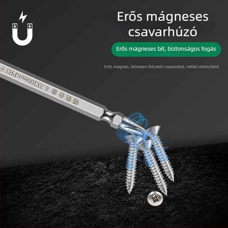 Kétfunkciós csavarhúzó keresztes és lapos fejjel, izolált, CR-V acélból, TPR markolat, nem mágneses