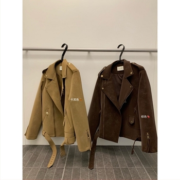 WGWE női rövid kabát – utcai stílus, gallér rever, cipzáros zárás, poliészter anyag, háromdimenziós szabás