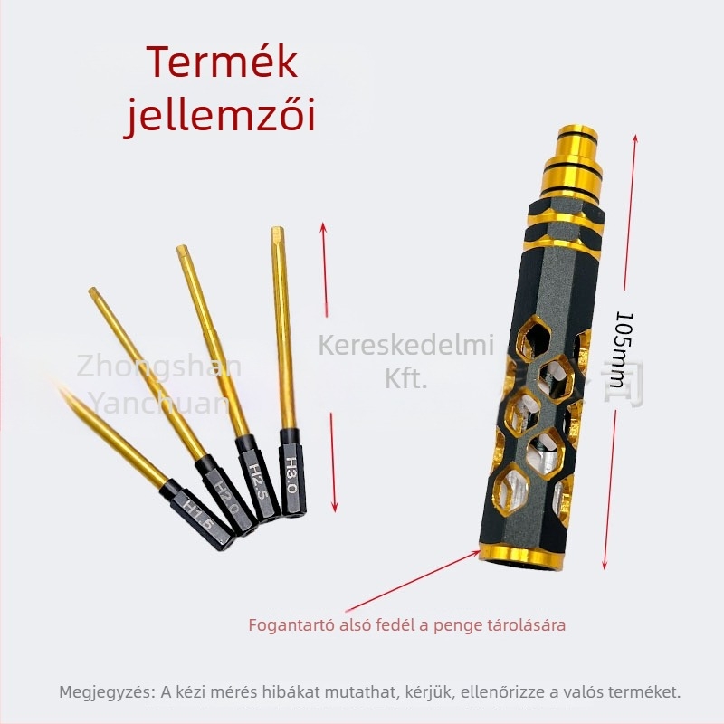 Lanox Négy az egyben hex csavarhúzó készlet RC modell drónhoz – hordozható HSS anyag