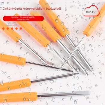 Han Ax 9 részes, sokoldalú háztartási csavarhúzó készlet, mágneses, szigetelt, Phillips és lapos fejű, CR-V acélból