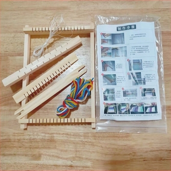 Mini loom - óvodai oktatási szövőszék játék, anyag: New westine, csomagolás 150 darab, bruttó tömeg 0.2 kg