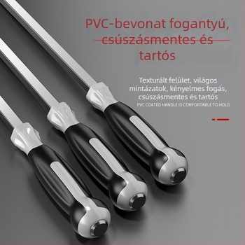 Ipari szintű hosszú szárú csavarhúzó, 1000 mm, Cr-V acél, szigetelés nélküli, nem mágneses, 1,21 kg, többcélú használat