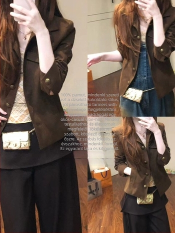 Női zakó gallérral, egysoros gombolás, poliészter, egyszínű, gyűrésmentes