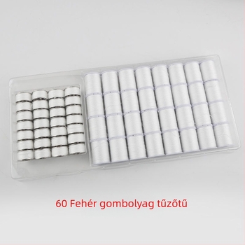 Varró doboz, márka Sewing thread, eredet Guangdong, csomagolás 36 db, bruttó tömeg 0,28 kg, háztartási varrógépekhez.