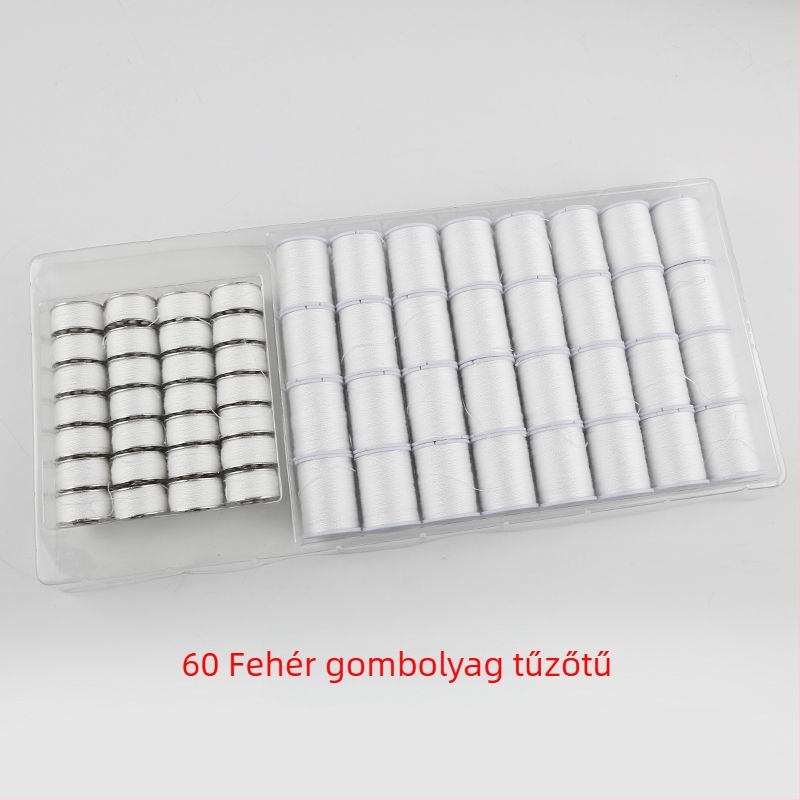Varró doboz, márka Sewing thread, eredet Guangdong, csomagolás 36 db, bruttó tömeg 0,28 kg, háztartási varrógépekhez.