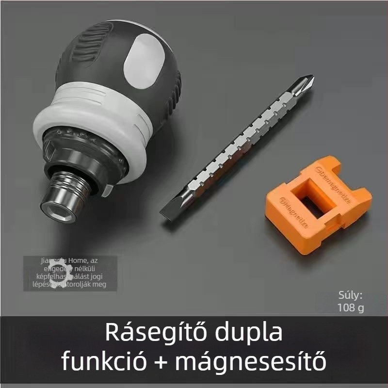 Csavarhúzó készlet reteszes mechanizmussal – kétoldalú fejű bitek, szénacél, konfigurációk 13-in-1 és 26-in-1.