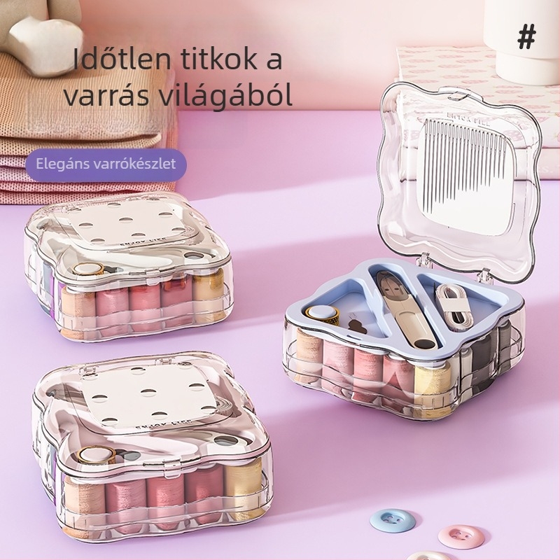 Hordozható varrókészlet mágneses szívó készlettel; 175 dobozos csomagolás; 228,5 g; testreszabás elérhető