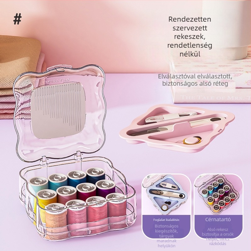 Hordozható varrókészlet mágneses szívó készlettel; 175 dobozos csomagolás; 228,5 g; testreszabás elérhető