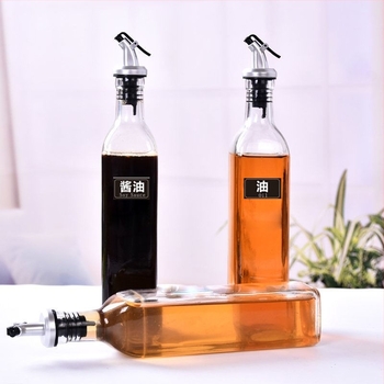 500 ml üveg olajtartó flakon, szivárgásmentes, konyhai fűszerekhez