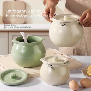 Kerámiás olajtartó sertészsírhoz és chiliolajhoz, forgatható, 1 db, modern, egyszerű stílusú fűszertartó
