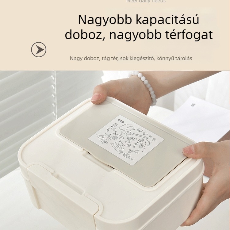 Ring needle – Varrókészlet tároló doboz, praktikus kialakítás, aranyos stílus, testreszabás nélkül, nem importált
