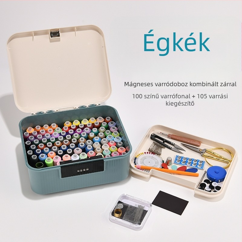 Ring needle – Varrókészlet tároló doboz, praktikus kialakítás, aranyos stílus, testreszabás nélkül, nem importált