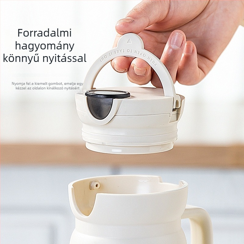 Üveg olajtartó automata nyitófedéllel — olajhoz és fűszerekhez, modern minimalista stílus, Joman