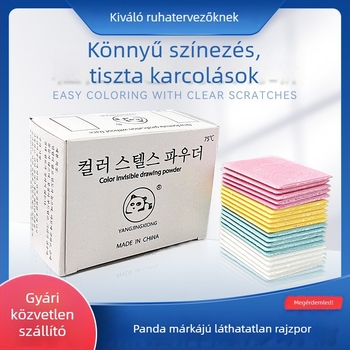 Panda láthatatlan jelölő por varrógépekhez — hő hatására eltűnő, viaszos alapú jelölő por; 50 db, 186 g
