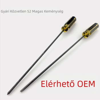 Varrógép csavarhúzó, mágneses, CR-V krom-vanádium acél, PVC markolat, lapos és keresztes fej