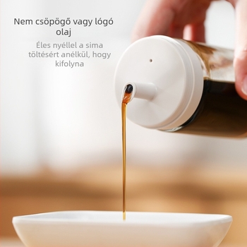 FaSoLa üveg olajadagoló palack, automata nyitás-zárás, modern minimalista stílus