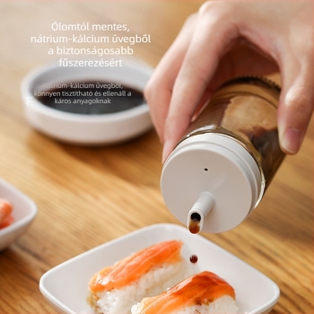 FaSoLa üveg olajadagoló palack, automata nyitás-zárás, modern minimalista stílus