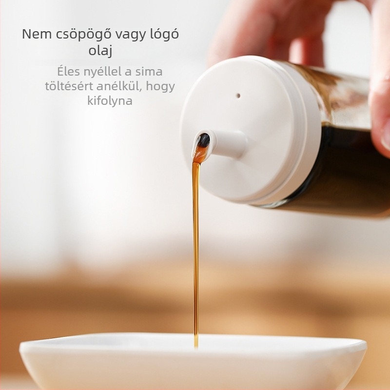 FaSoLa üveg olajadagoló palack, automata nyitás-zárás, modern minimalista stílus