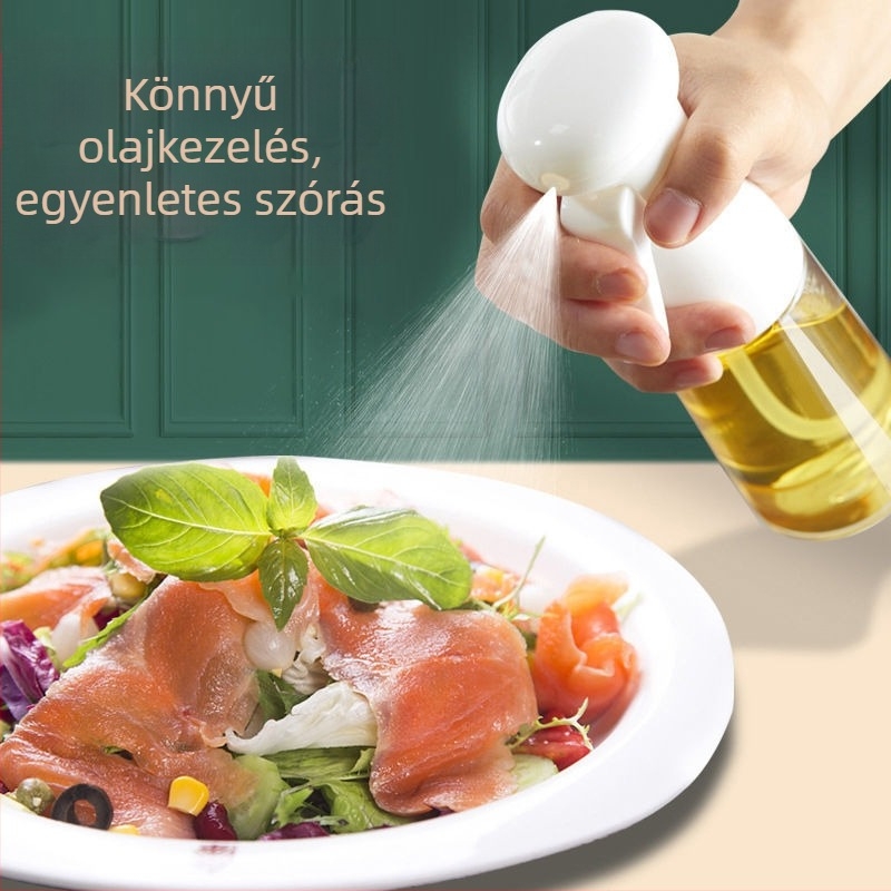 Konyhai olívaolaj permetező – atomizáló szórófej, újratölthető, szivárgásmentes