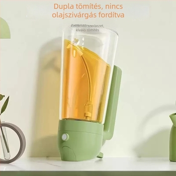 Otthoni olajspray üveg automatikus nyitás-zárás, permetezés és öntés főzőolajhoz, kettős használatú konyhai eszköz fűszerezéshez