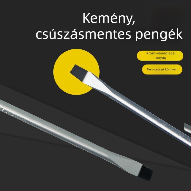Kereszthornú csavarhúzó – mágneses, szigetelt, magas széntartalmú acélból, markolat PP+TPR