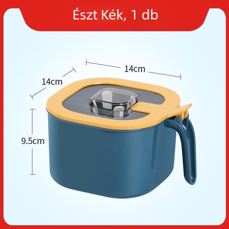 Pissa Négy az egyben fűszerdoboz készlet sótartóval, cukor és MSG tárolóval, nagy kapacitású, nedvességálló konyhai szervező