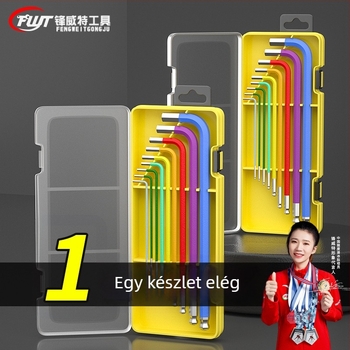 Belső hatszögkulcs készlet, króm-vanádium acél Cr_V