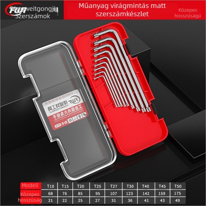 Belső hatszögkulcs készlet, króm-vanádium acél Cr_V