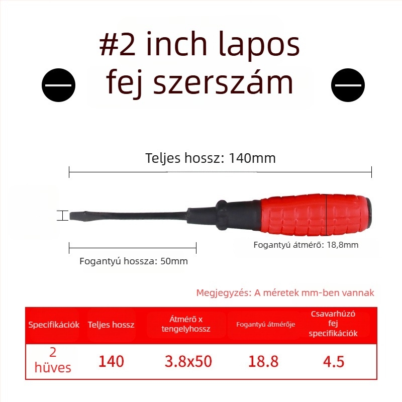 CHKL szigetelt Phillips fejű csavarhúzó, magas széntartalmú acélból